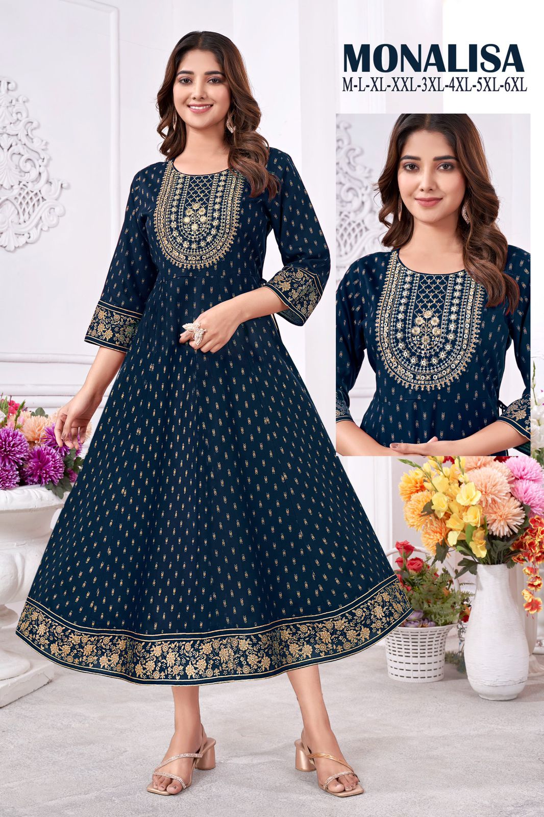 Monalisa By Sangeet Rayon Gold Printed Kurtis Wholesale Shop In Surat